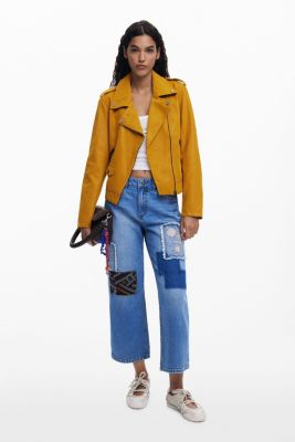 Women's Faux leather biker jacket