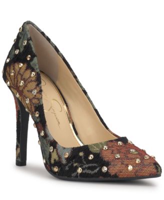 Women's Cassani Studded Pointed-Toe Pumps