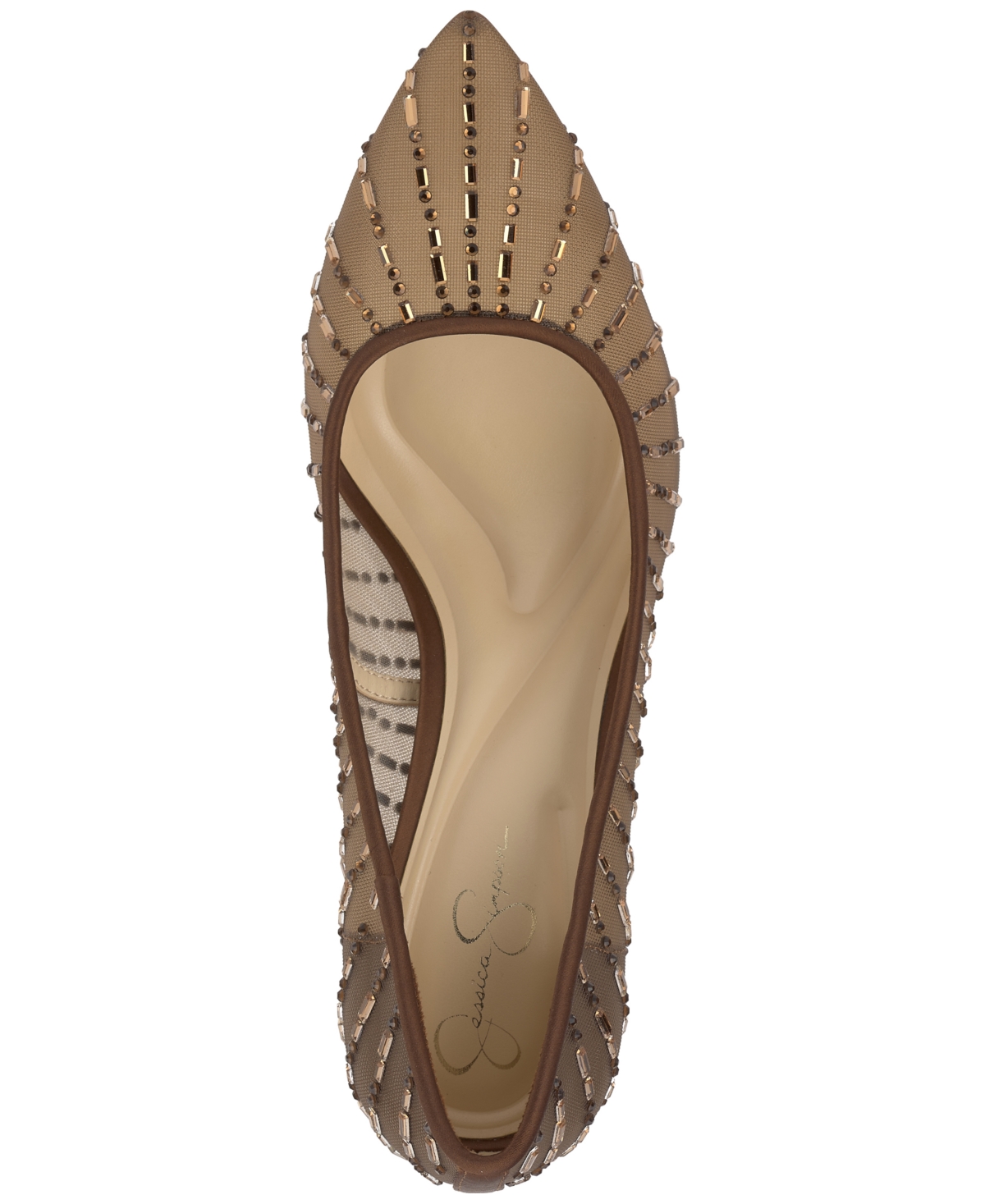 Jessica Simpson Piviano Pointed Toe Pump In Brown