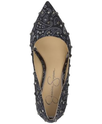 Women's Cassani Studded Pointed-Toe Pumps