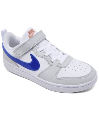 Nike - Little Kids Court Borough Low Recraft Fastening Strap Casual Sneakers from Finish Line