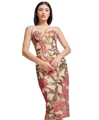 Women's Blakely Sweetheart-Neck Sequin Bodycon Midi Dress