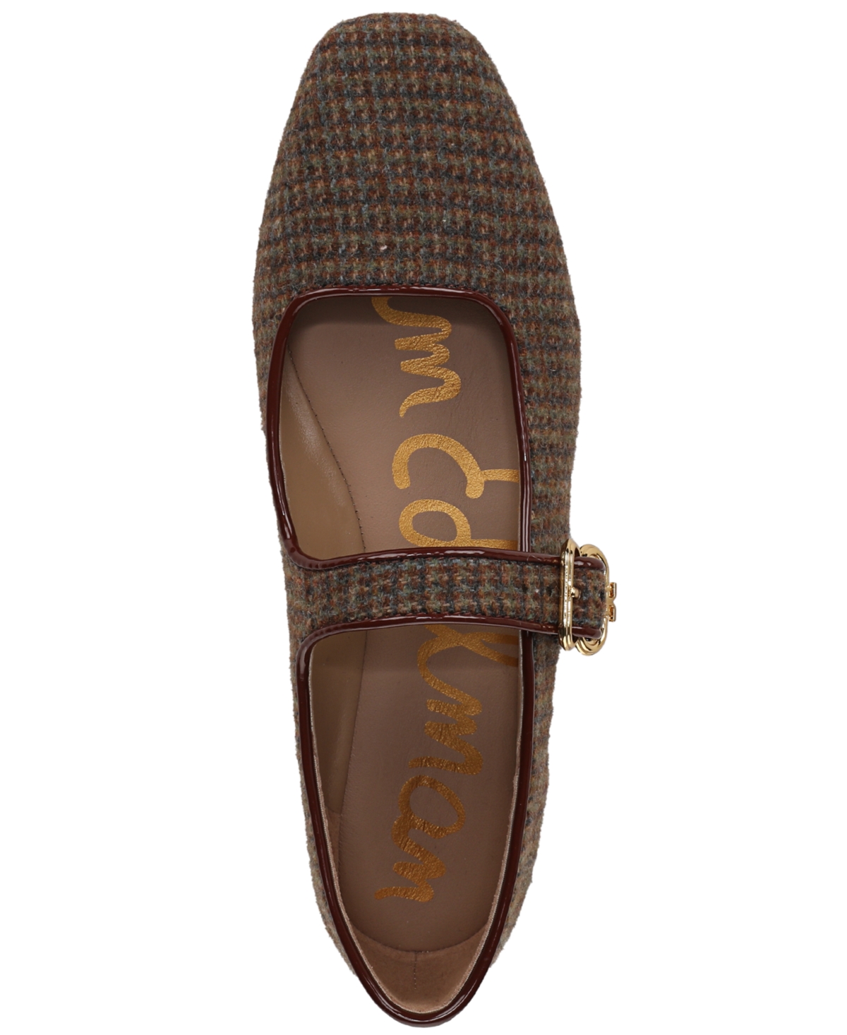 Sam Edelman Michaela Mary Jane Flat In Brown