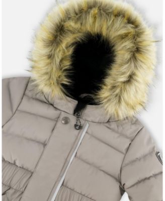 Toddler Unisex One-Piece Original Puffy Snowsuit Gray - Baby|Toddler