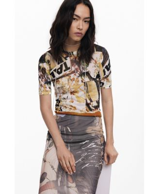 Women's Collage knit T-shirt