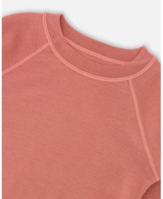 Girl Merino Wool Base Layer Set Dusty Pink - Toddler|Child