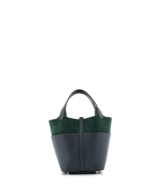 Pre-Owned Hermes PM Go Team Picotin Lock Bag Feutre Wool and Swift