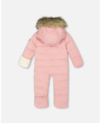 Baby Girl One-Piece Baby Snug Snowsuit Designed for Car Seat Pink - Baby|Toddler