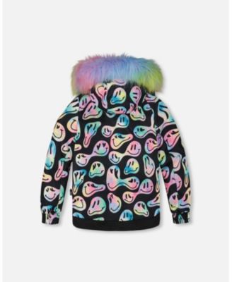 Girl Two-Piece Play Snowsuit with Printed Jacket Pink - Toddler|Child