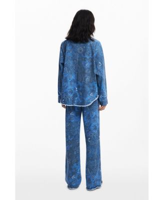 Women's Frayed paisley jacket