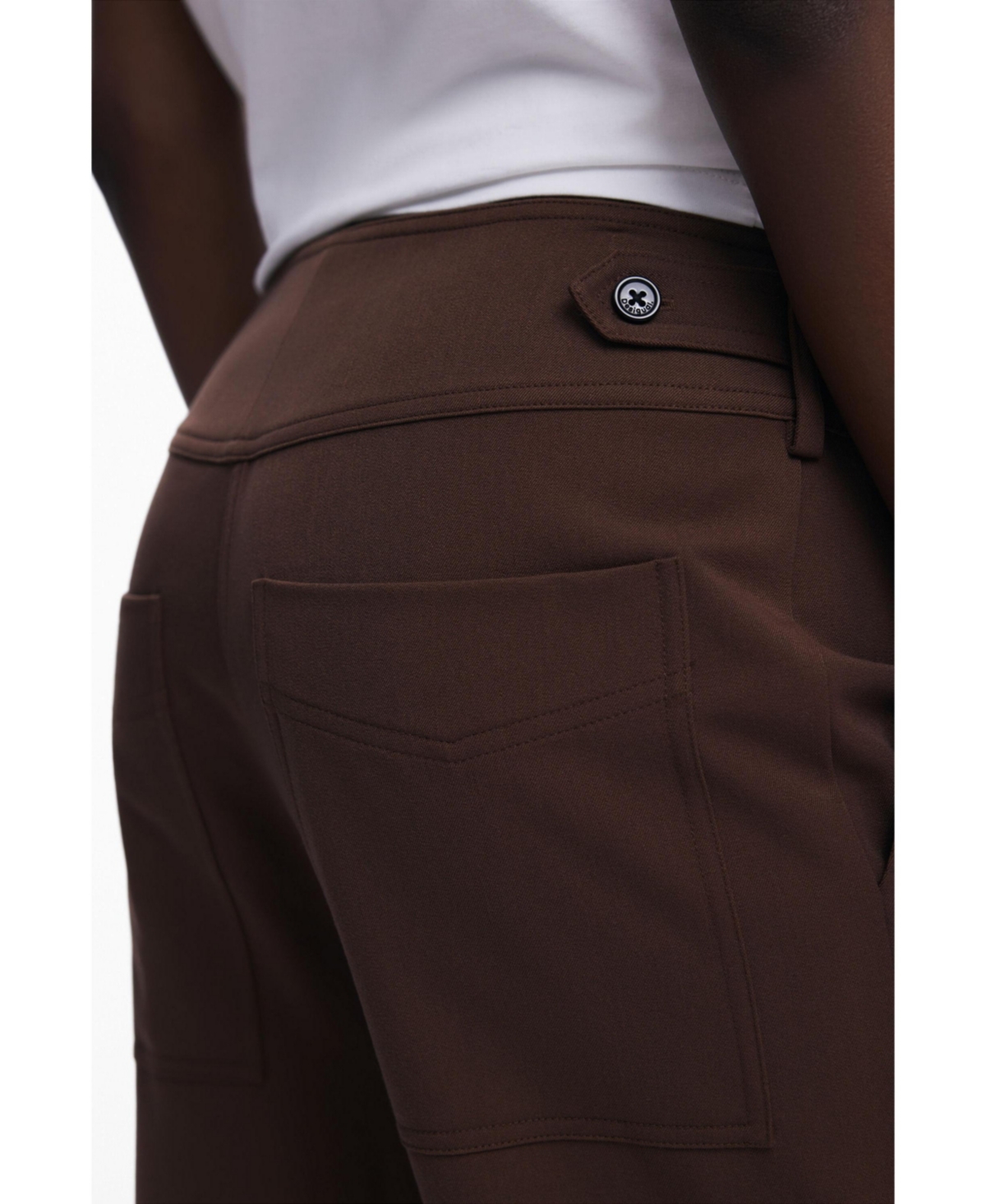 Desigual Women's Tailor Cargo Pants In Brown