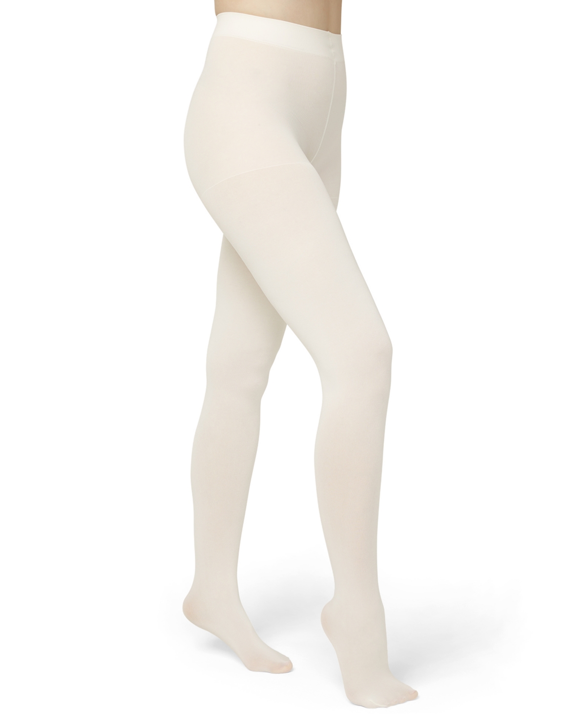 Hue Women's Super Opaque Control Top Tights In White