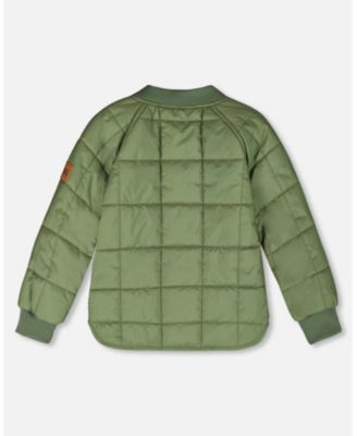 Toddler Boys Quilted Mid-Season Jacket Khaki - Toddler|Child