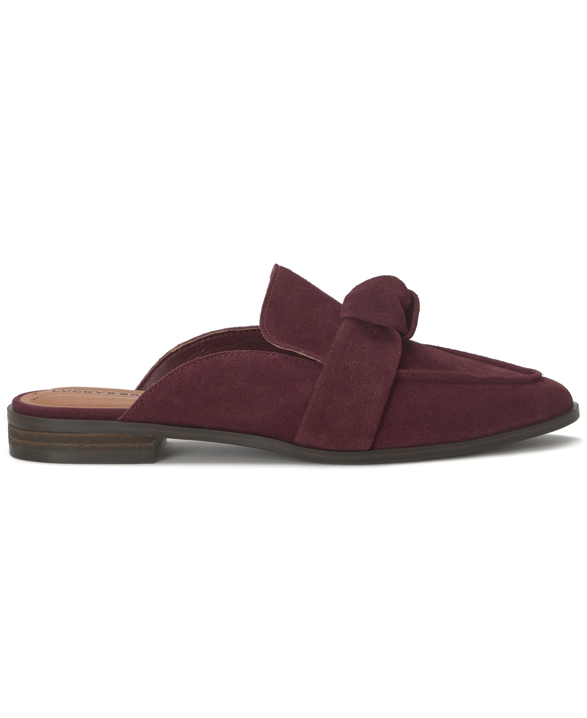 Lucky Brand Women's Adenia Pointy-toe Mule Flats In Burgundy