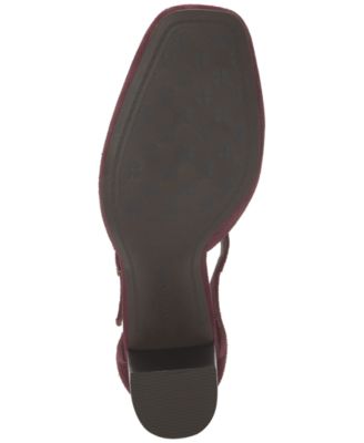 Women's Kanira Square-Toe Stacked Heel Pumps