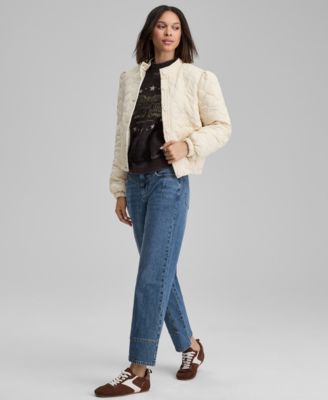 Women's Embroidered Quilted Jacket, Macy's Exclusive