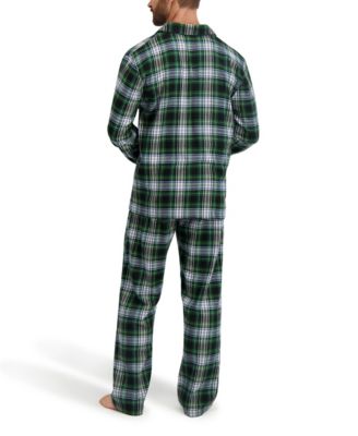 Men's Flannel Button Down Pajama Sleep Set