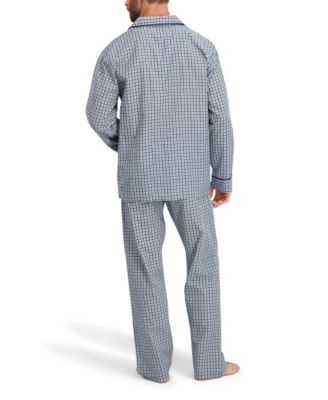 Men's Woven Button Down Pajama Sleep Set