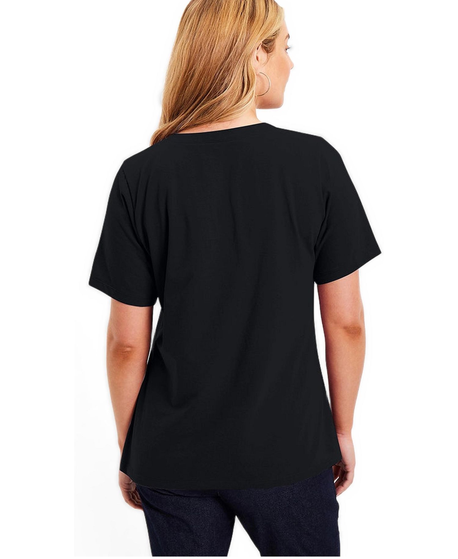 Women's June and Vie Short-Sleeve V-Neck One + Only Tee