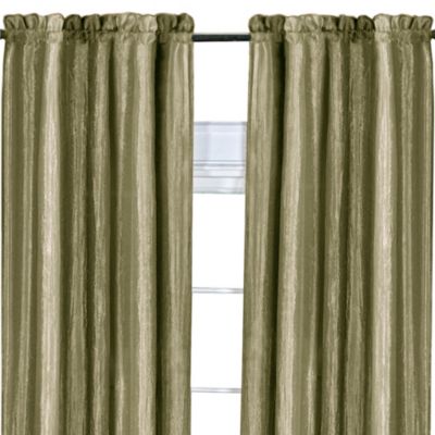 Ombre Crushed Satin Sheer Single Window Curtains & Valances