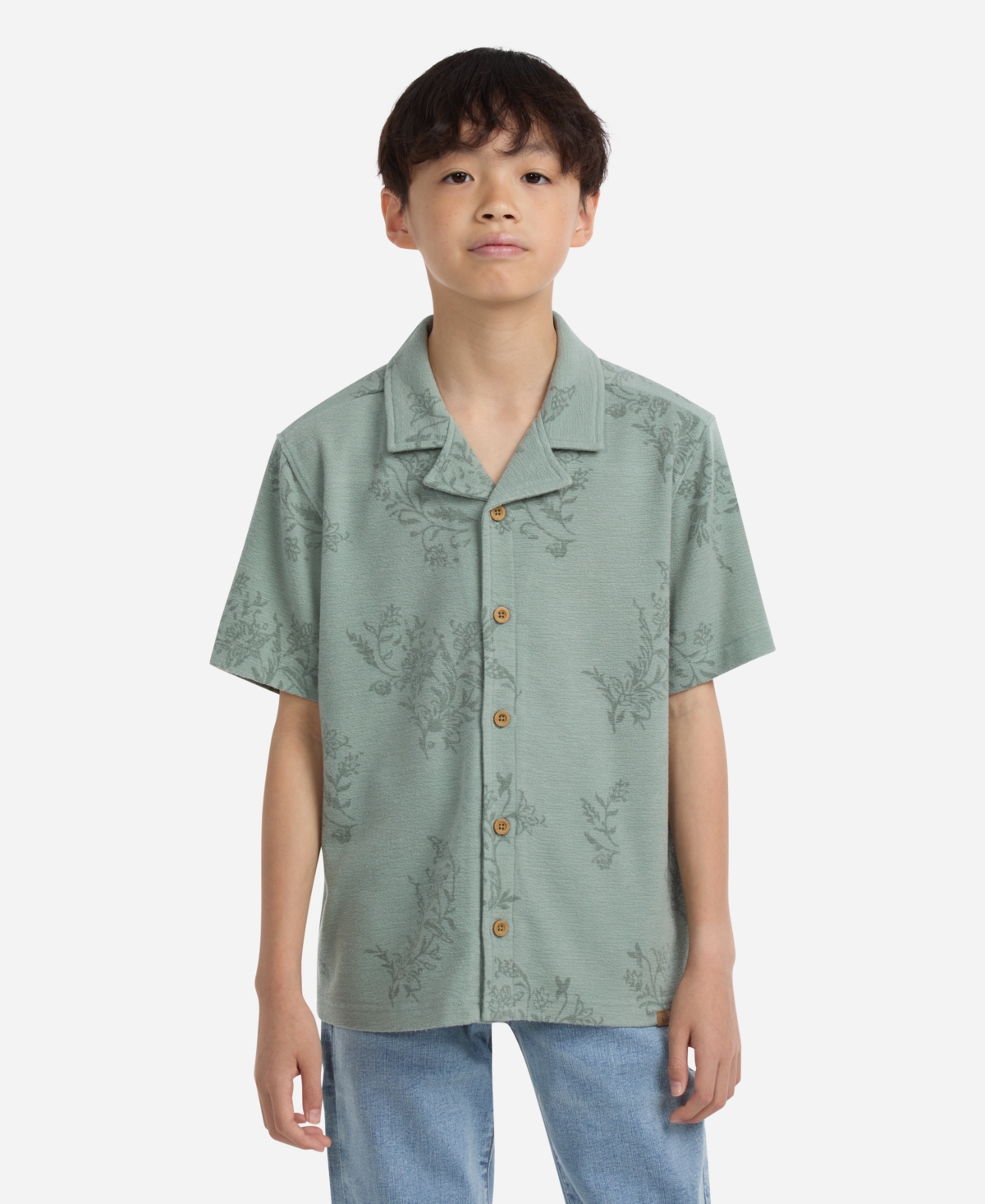 Abercrombie Boys Short Sleeve Knit Top In Green