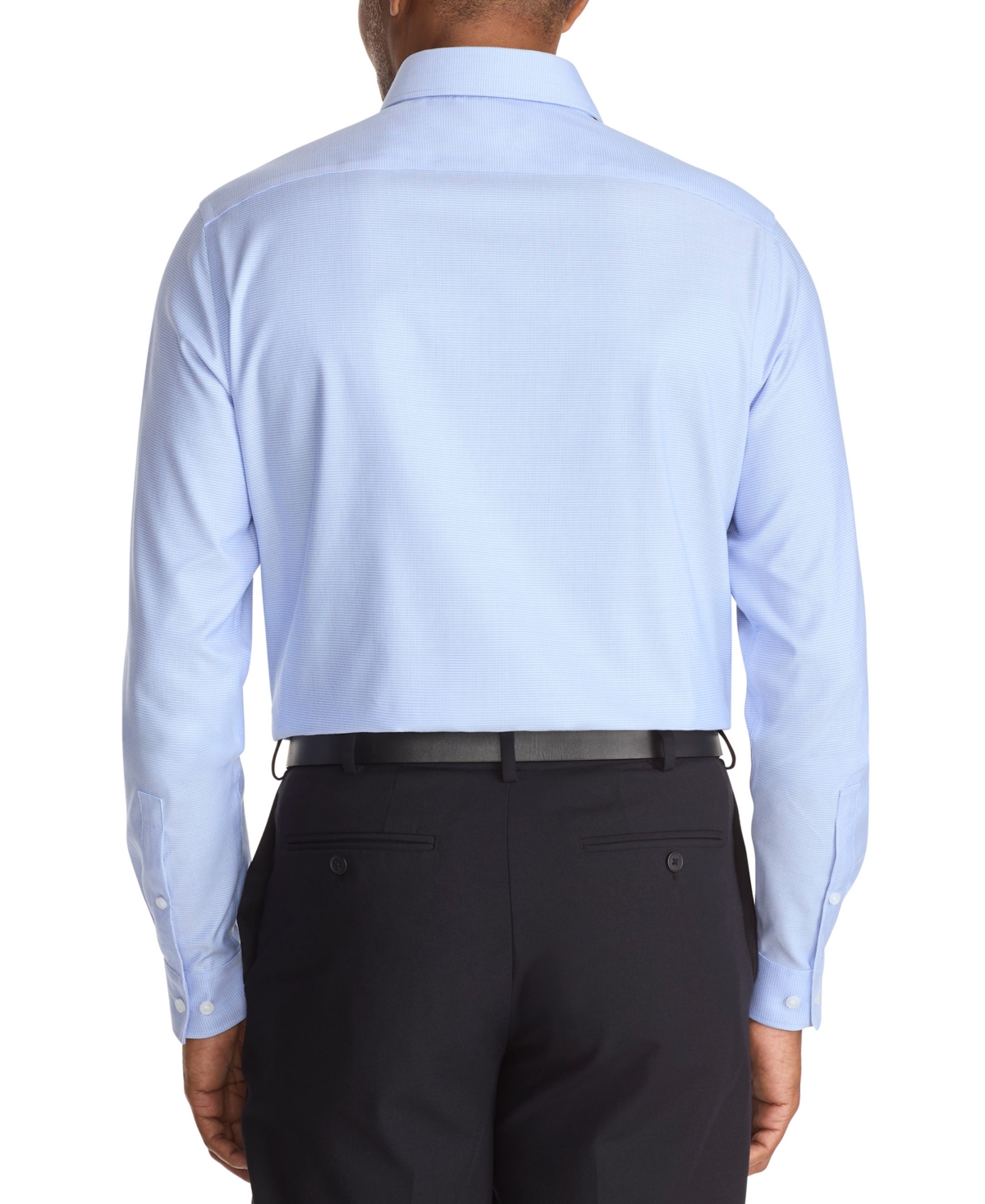 Michael Kors Men's Regular Fit Airsoft Non-iron Performance Dress Shirt In Blue