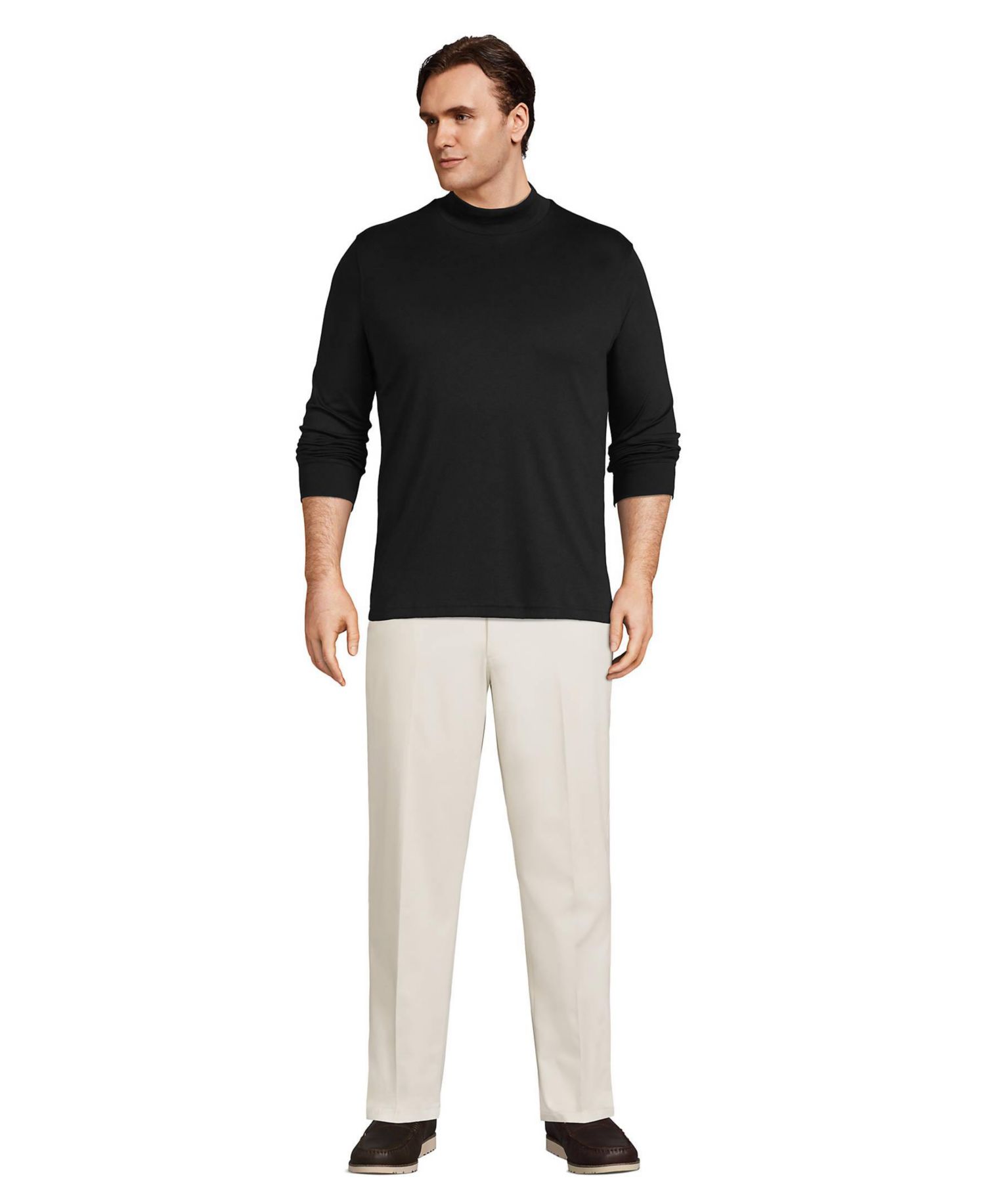 Men's Cotton Supima Mock Turtleneck
