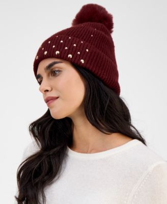 Solid Studded Beanie, Macy's Exclusive