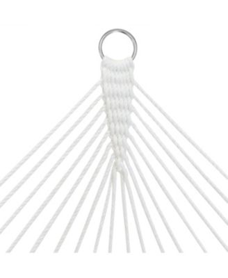 2-Person Quilted Printed Fabric Spreader Bar Hammock/Pillow with S Hooks and Hanging Chains - 450 lb Weight Capacity