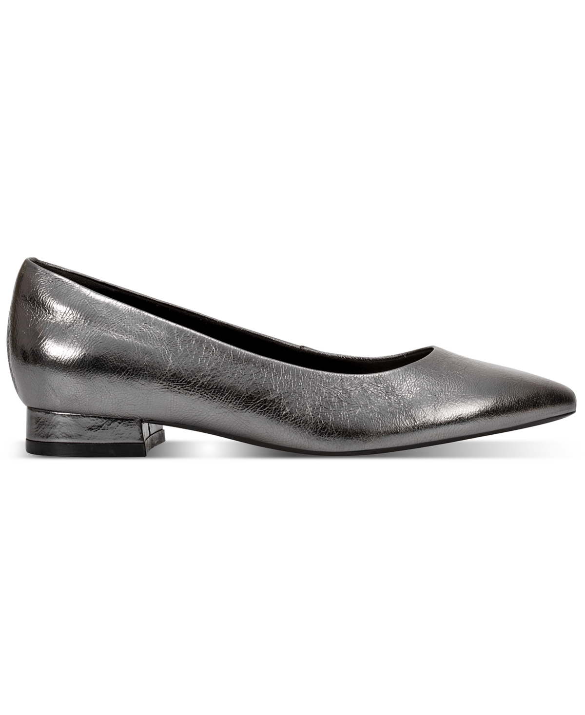 Rockport Tessa Pointed Toe Flat In Gray