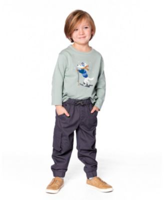 Big Boys Long Sleeve Cotton Jersey Tee Jade Green