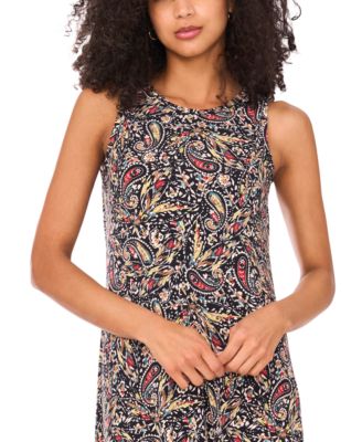 Women's Sleeveless Keyhole-Back Maxi Dress