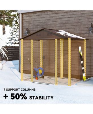 8' x 6' Storage Shed Garden Tool House w/ Vents Doors