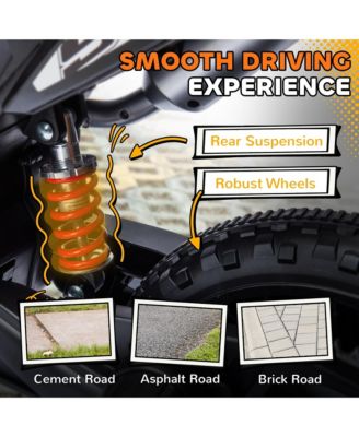 12V Aprilia Licenced Kids Motorcycle with Training Wheels,