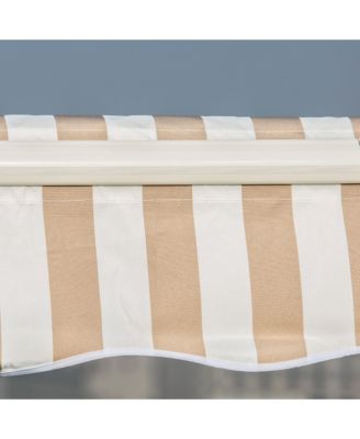 12' x 10' Outdoor Patio Manual Retractable Exterior Window Awning