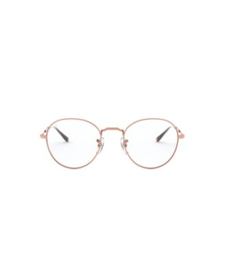 Unisex Round Metal Optics Eyeglasses, RB3582V