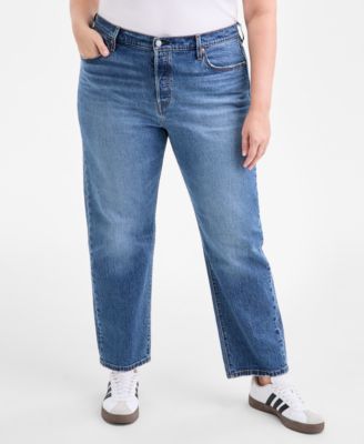 Trendy Plus Size 501&reg; Cotton High-Rise Jeans