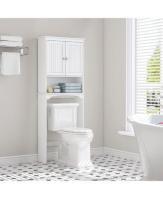 Spirich Over-The-Bathroom Storage Cabinet Organizer for Bathroom, White