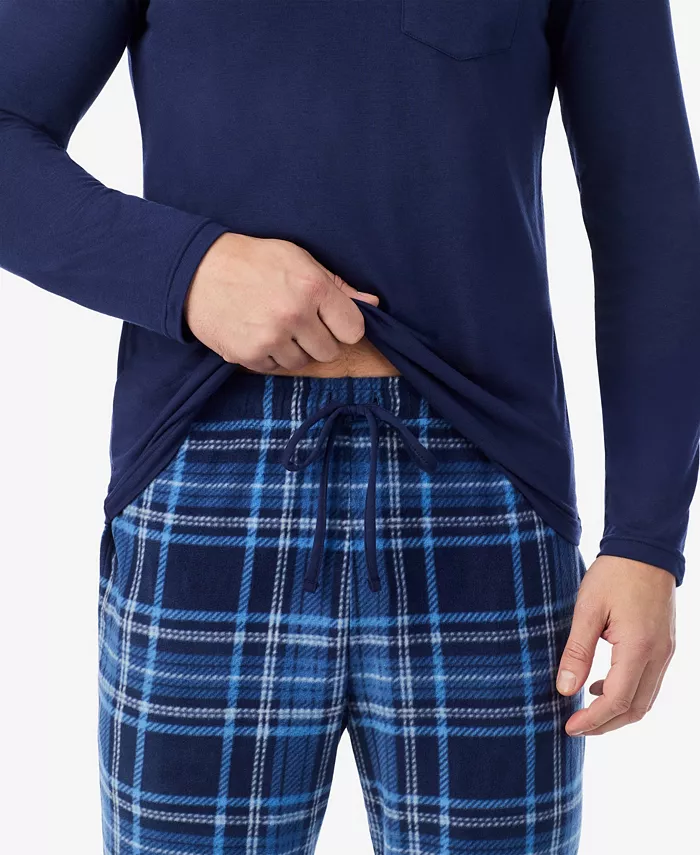 Men's Cabin Fleece Long Sleeve Pajama Set - thumbnail 3