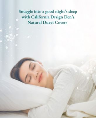 Heavy Slub Natural Beige 3-Piece Duvet Cover Set, Luxury 100% Cotton King Size Comforter Cover with 2 Pillow Shams, Button Closure, Corner Ties by California Design Den