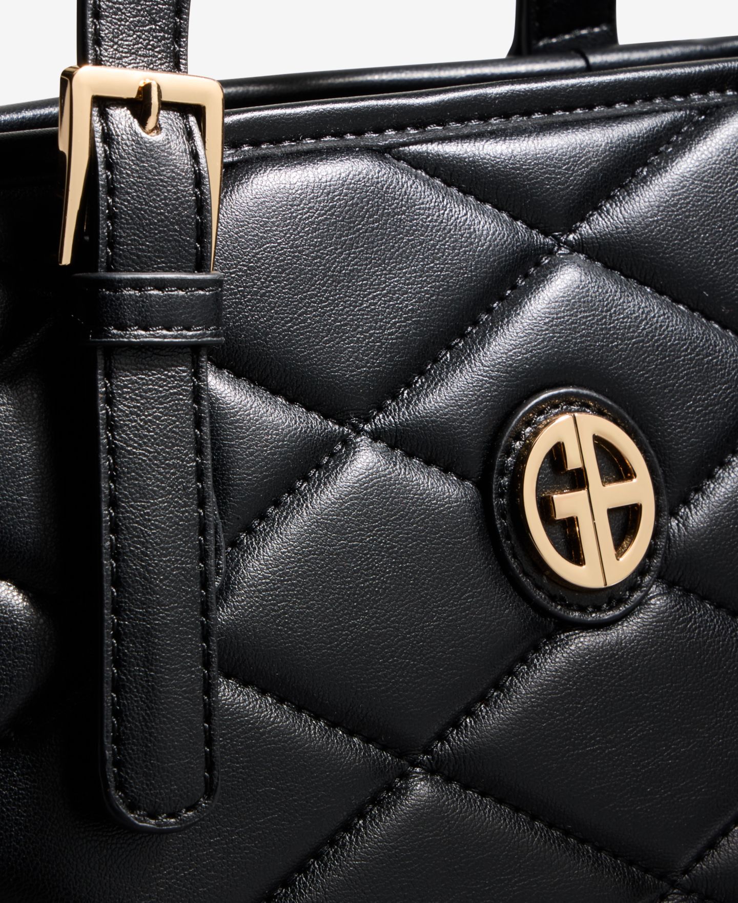 Женская сумка Giani Bernini Large Quilted Tulip Tote, цвет: Чёрный — фото 3