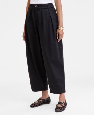 Women's Pleated Barrel-Leg Ankle Pants, Macy's Exclusive