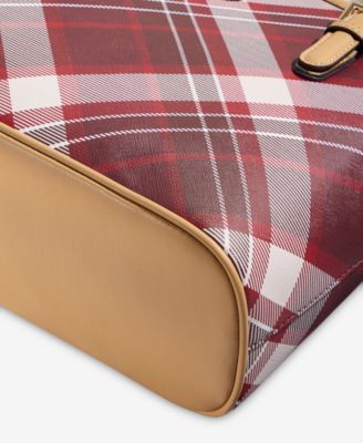 Plaid Tulip Tote Bag, Macy's Exclusive