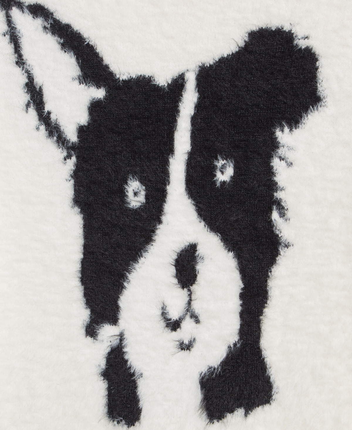 On 34th Women's Eyelash Dog Crewneck Sweater, Macy's Exclusive In Multi