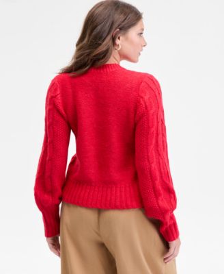 Women's Chunky Cable-Knit Cardigan, Macy's Exclusive
