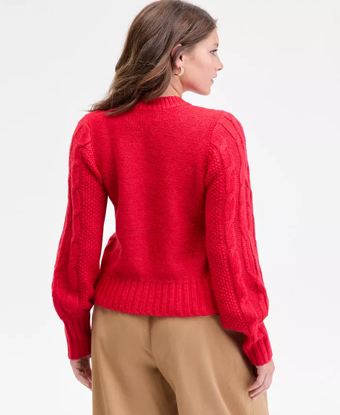 Women's Chunky Cable-Knit Cardigan - thumbnail 6