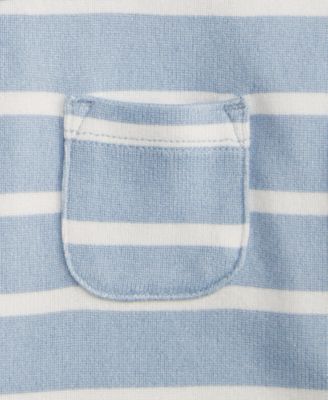 Baby Boy Soft and Cozy Striped Sweatshirt, Macy's Exclusive