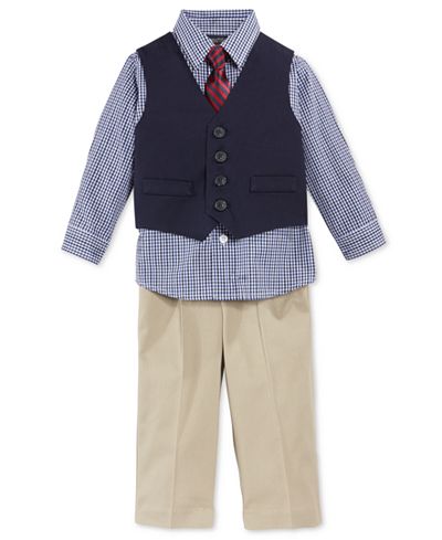 Nautica Baby Boys' 4-Piece Vested Twill Suit Set