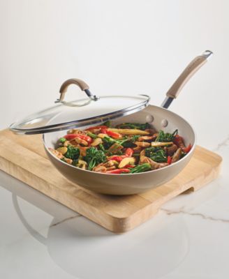 Cucina Ceramic Nonstick 11" Stir Fry Pan with Lid