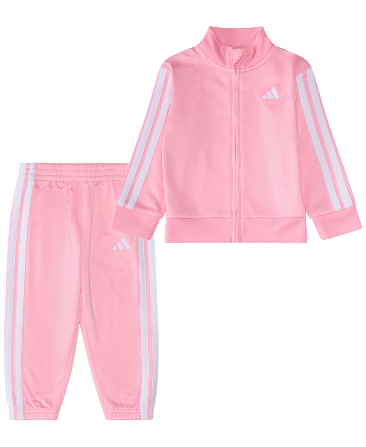 Adidas Originals Baby Girls 2-piece Tricot Track Jacket And Pants Set In Pink